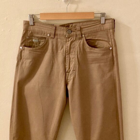Hugo Boss Pants Men’s 31x32 Straight Leg Cotton Tan 5-Pocket‎ - Picture 2 of 12